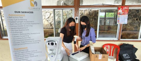 Visual Screening and Vismate Education to students in SJK C Ma Hwa Kampung Baru Rasah